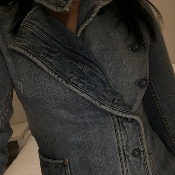 French Connection Military style Jean Jacket